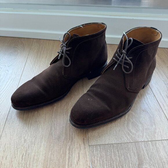 Meermin Brown Suede Chukka Boots - Picture 1 of 8